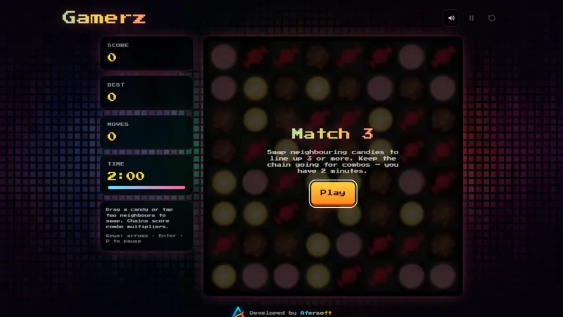 Screenshot of Gamerz | Match-3 Puzzle Game